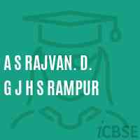 A S Rajvan. D. G J H S Rampur Middle School Logo