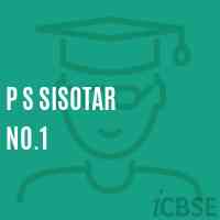 P S Sisotar No.1 Primary School Logo