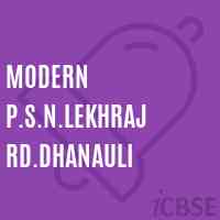 Modern P.S.N.Lekhraj Rd.Dhanauli Primary School Logo