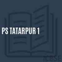 Ps Tatarpur 1 Primary School Logo