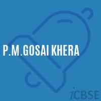 P.M.Gosai Khera Middle School Logo
