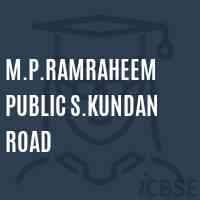 M.P.Ramraheem Public S.Kundan Road Primary School Logo