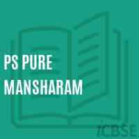 Ps Pure Mansharam Primary School Logo