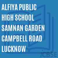 Alfiya Public High School Samnan Garden Campbell Road Lucknow Logo