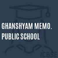 Ghanshyam Memo. Public School Logo
