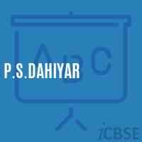 P.S.Dahiyar Primary School Logo