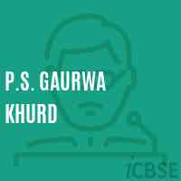 P.S. Gaurwa Khurd Primary School Logo