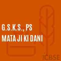 G.S.K.S., Ps Mata Ji Ki Dani Primary School Logo