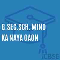 G.Sec.Sch. Mino Ka Naya Gaon Middle School Logo