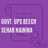 Govt. Ups Beech Sehar Nainwa Middle School Logo