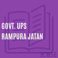 Govt. Ups Rampura Jatan Middle School Logo