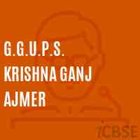 G.G.U.P.S. Krishna Ganj Ajmer Middle School Logo