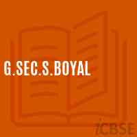 G.Sec.S.Boyal Secondary School Logo