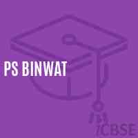 Ps Binwat Primary School Logo