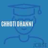 Chhoti Dhanni Primary School Logo