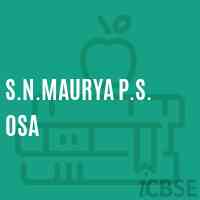 S.N.Maurya P.S. Osa Primary School Logo