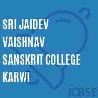 Sri Jaidev Vaishnav Sanskrit College Karwi High School Logo