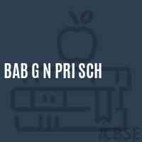 Bab G N Pri Sch Primary School Logo