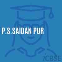 P.S.Saidan Pur Primary School Logo