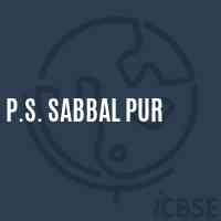 P.S. Sabbal Pur Primary School Logo
