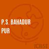 P.S. Bahadur Pur Primary School Logo