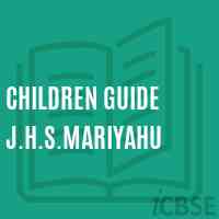 Children Guide J.H.S.Mariyahu School Logo