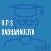 U.P.S. Babhanauliya Middle School Logo