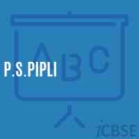 P.S.Pipli Primary School Logo