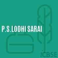 P.S.Lodhi Sarai Primary School Logo