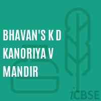 Bhavan'S K D Kanoriya V Mandir Middle School Logo