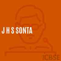 J H S Sonta Middle School Logo