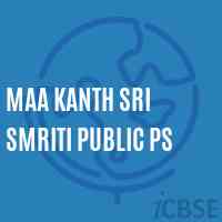 Maa Kanth Sri Smriti Public Ps Primary School Logo
