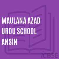 Maulana Azad Urdu School Ansin Logo