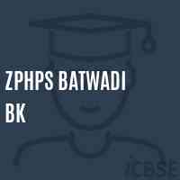 Zphps Batwadi Bk Middle School Logo