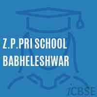 Z.P.Pri School Babheleshwar Logo
