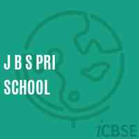 J B S Pri School Logo