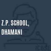 Z.P. School, Dhamani Logo
