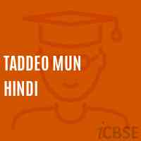 Taddeo Mun Hindi Primary School Logo