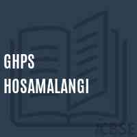 Ghps Hosamalangi Middle School Logo