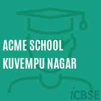 Acme School Kuvempu Nagar Logo