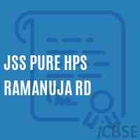Jss Pure Hps Ramanuja Rd Middle School Logo