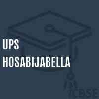 Ups Hosabijabella Middle School Logo