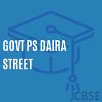 Govt Ps Daira Street Primary School Logo