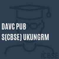 Davc Pub S(Cbse) Ukungrm Secondary School Logo