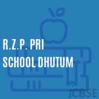 R.Z.P. Pri School Dhutum Logo