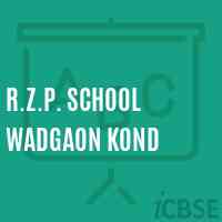 R.Z.P. School Wadgaon Kond Logo