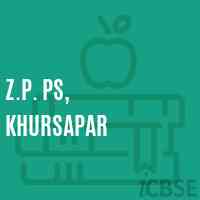 Z.P. Ps, Khursapar Primary School Logo