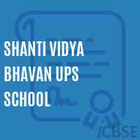 Shanti Vidya Bhavan Ups School Logo