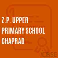 Z.P. Upper Primary School Chaprad Logo