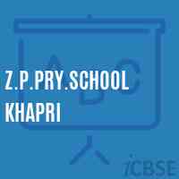 Z.P.Pry.School Khapri Logo